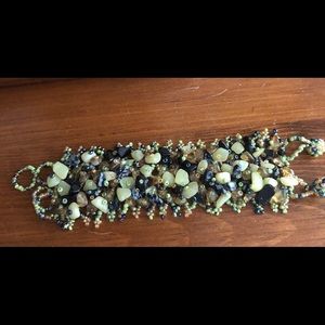 Fun Green and Blue Beaded Bracelet